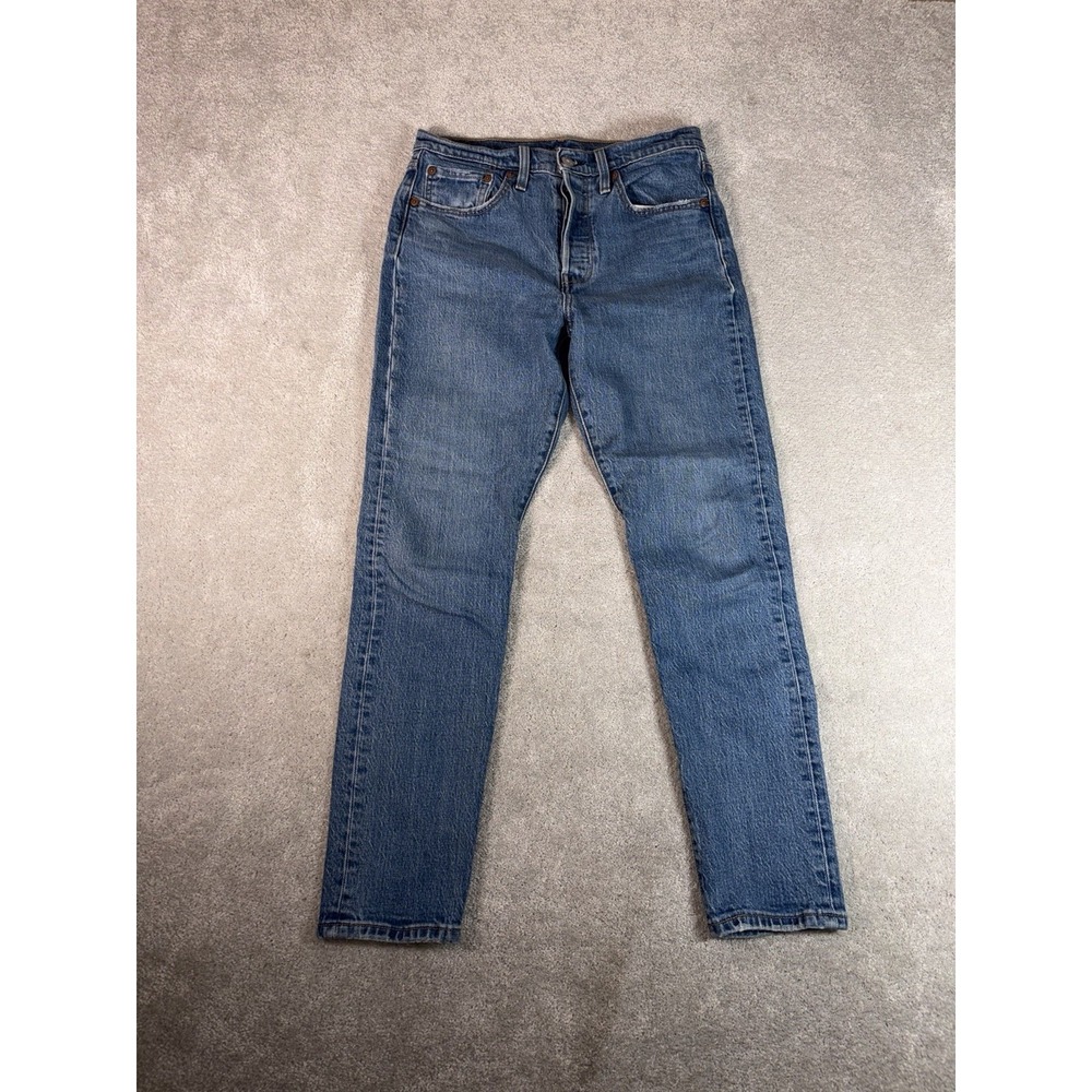 Levi's Premium women 501 S Skinny Jeans Blue Light‎ Wash 5-Pocket 27x28